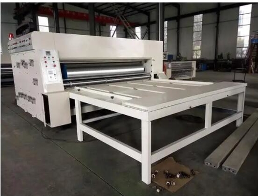 ماشین برش روتاری درایو Flexo Printing Slotting Machine نیمه اتوماتیک عملکرد بالا
