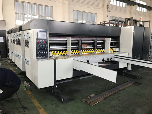 جعبه خودکار کارتن 4 رنگ چاپگر اسلوتر Die Cutter Stacker
