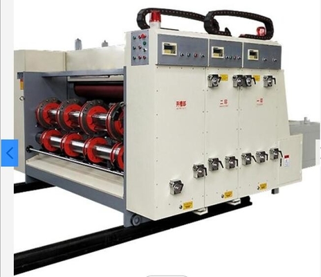 تغذیه زنجیر 3 رنگی 50 عدد/Min Flexo Printer Slotter Die Cutter